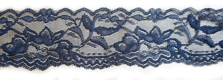 NO.9601 Stretch Lace, 58mmW - 10 metres (black)
