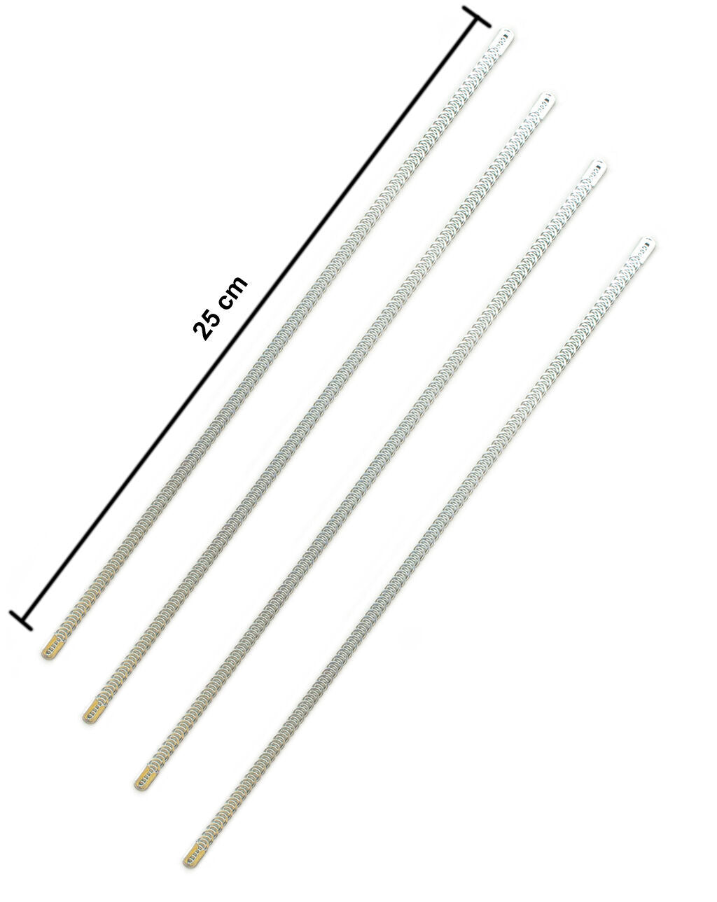 15cm metal spiral boning for structured support.