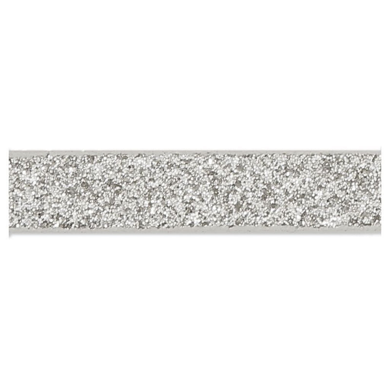 10mm Silver Sequin ribbon on a spool