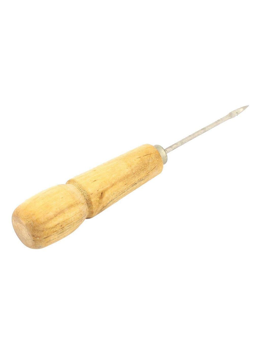 Two heavy duty wooden stitching awls with comfortable grips