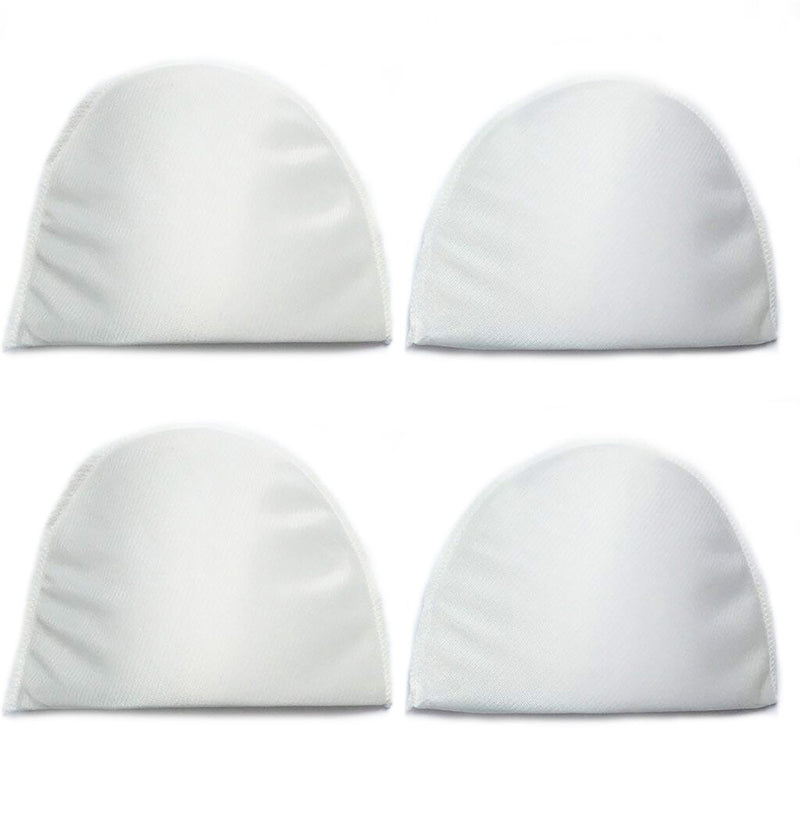 Two pairs of light weight white shoulder pads displayed.