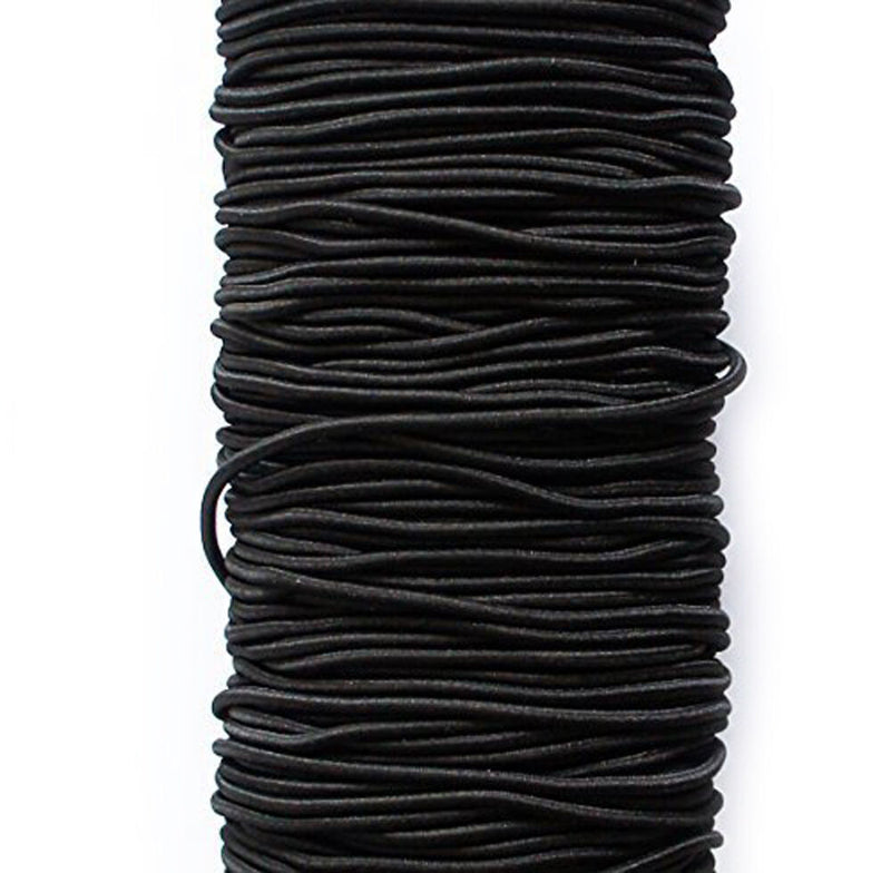 Large roll of round white polyester woven elastic