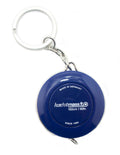 Navy Hoechstmass roller tape measure with key ring