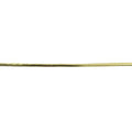 3 mm diameter gold leatherette trim on a white background.