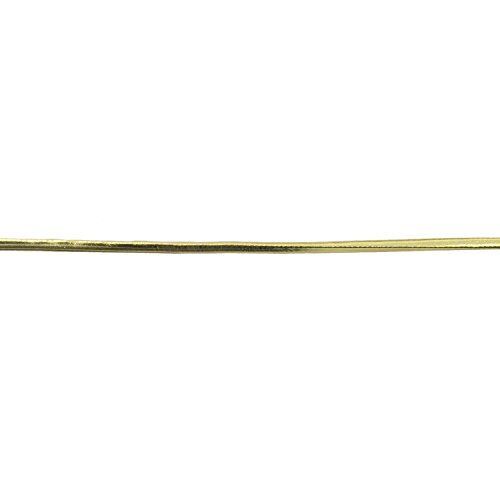 3 mm diameter gold leatherette trim on a white background.