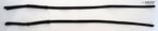 Adjustable black bra shoulder strap showing metal adjuster detail.