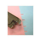Complete view of the portable pattern notcher with measurements.