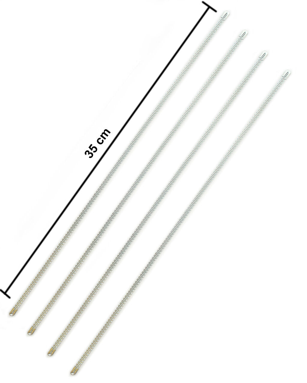 25cm metal spiral boning ready for corset making.