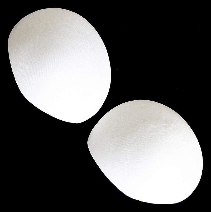 Two pairs of XL white comfortable bra pads displayed