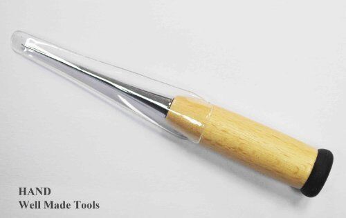 Close-up of the awl blade, showcasing its sharp point.