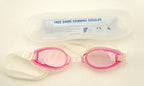 YG-7008 Pink Swimming Goggles - Ergonomic Design with 100% U.V. Protection and Anti-Fog Coating