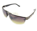 Front view of stylish unisex sunglasses with brown lenses.
