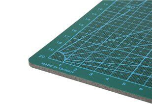 Close-up of the cutting mat's self-sealing surface