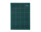 Rotary cutter in use, cutting fabric on the A3 mat