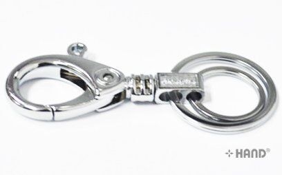 Key rings shown with various small items for organisation.