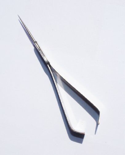 Different angles of the 12cm fabric picker tweezers and awl tool
