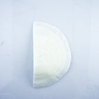 Close-up view of the white shoulder pads showing texture.