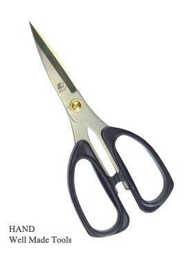 Heavy-duty paper scissors, 20cm, with ergonomic handles.