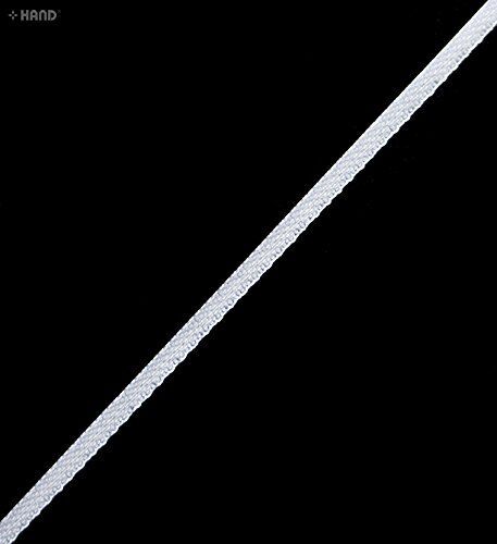 20m Black/White Ribbon - Assorted Styles (FW02 5mm White Sattin)