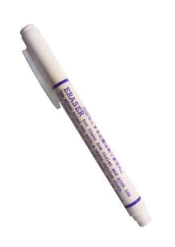 Two eraser pens for water soluble markers on a white background.