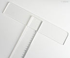 Assorted sizes of T Square acrylic rulers displayed together.