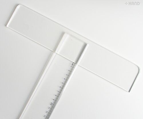 Assorted sizes of T Square acrylic rulers displayed together.