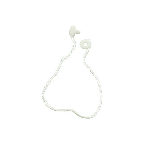 Easy and Fast to Attach Hang Tag, Nylon String Round Snap Lock 20 cm 1000pcs, White
