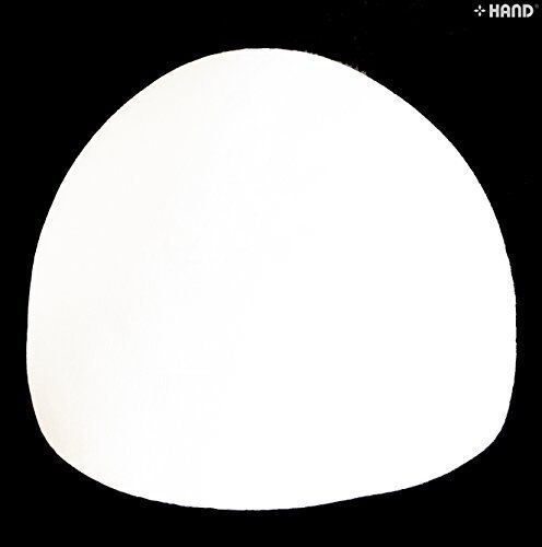Bra pads shown in packaging, highlighting their shape and size.