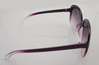 15827 Ladies Fashion Sunglasses - Large Frame - Width at Temples 139 mm - 100% UV400 Protection - Pink/Clear Frame with Pink Lenses