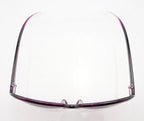 15827 Ladies Fashion Sunglasses - Large Frame - Width at Temples 139 mm - 100% UV400 Protection - Pink/Clear Frame with Pink Lenses