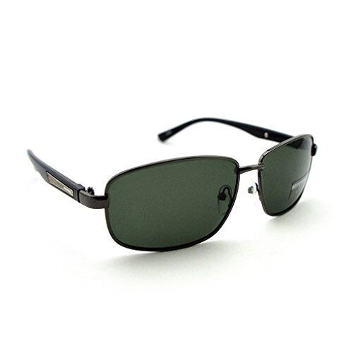 Unisex polarised sunglasses with dark-tinted lenses