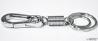 Pack of 2 NO.2 double key rings and buckles on a white background