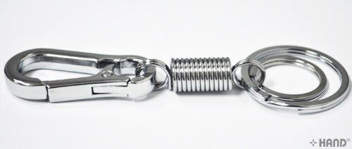 Pack of 2 NO.2 double key rings and buckles on a white background
