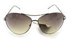 665 Unisex Aviator Sunglasses - Metal Frame - Width at Temples 140 mm - 100% UV400 Protection