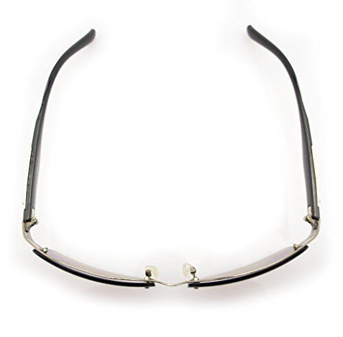 Sunglasses laid flat to showcase the overall design.