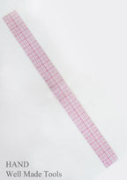 Close-up of the graph ruler's clear measurement scale