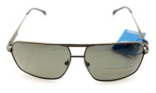 Close-up of the green grey tinted lenses of the sunglasses.