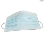 Stacked disposable face masks ready for use