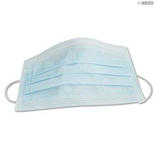 Stacked disposable face masks ready for use