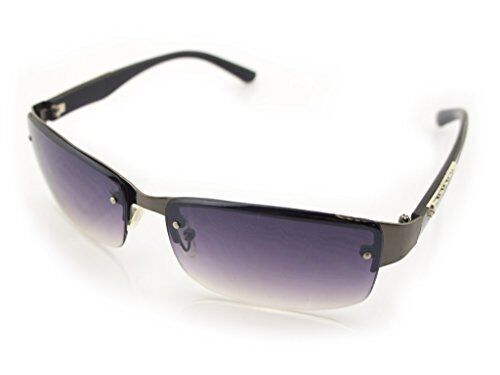 Stylish unisex sunglasses with skull and bones design at temples.