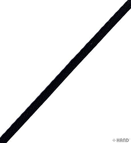 20m Black/White Ribbon - Assorted Styles (FB02-39 5mm Black Satin)