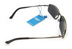Side view showing the arm length of the sunglasses.
