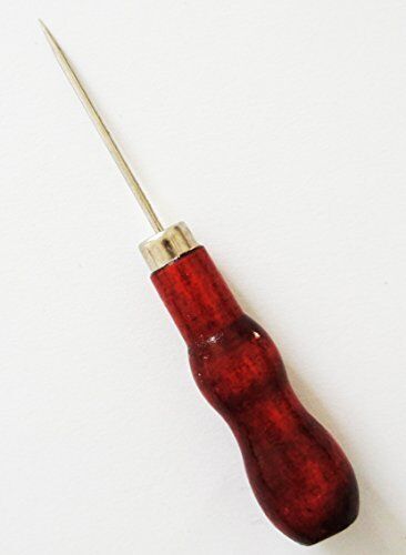 Wooden le Clickers Awl with a 6cm blade, perfect for crafting.