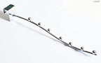 30cm sloping display arm with 7 balls for slatwall