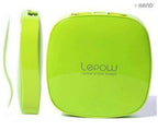 Close-up of the power bank's charging port