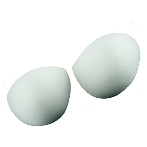 Close-up of the soft padded material of the bra cups.