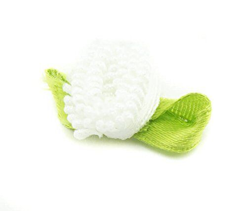 Pack of 20 pretty ribbon bows for clothing and accessory embellishment.