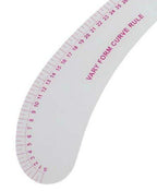 Close-up of the 48cm curve ruler showing its flexible design
