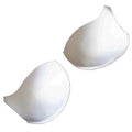 Two pairs of XL white sew-in push up bra pads displayed.
