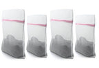 Two Large 50 x 60 cm and Two Medium 40 x 50 cm Laundry Wash Bags with a Tough Dense Hybrid Net Mesh and Protected Zipper